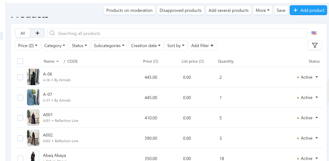 Open Product