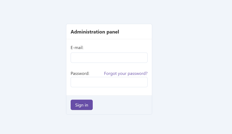 Vendor Login Page - Enter Email and Password and Click Sign In