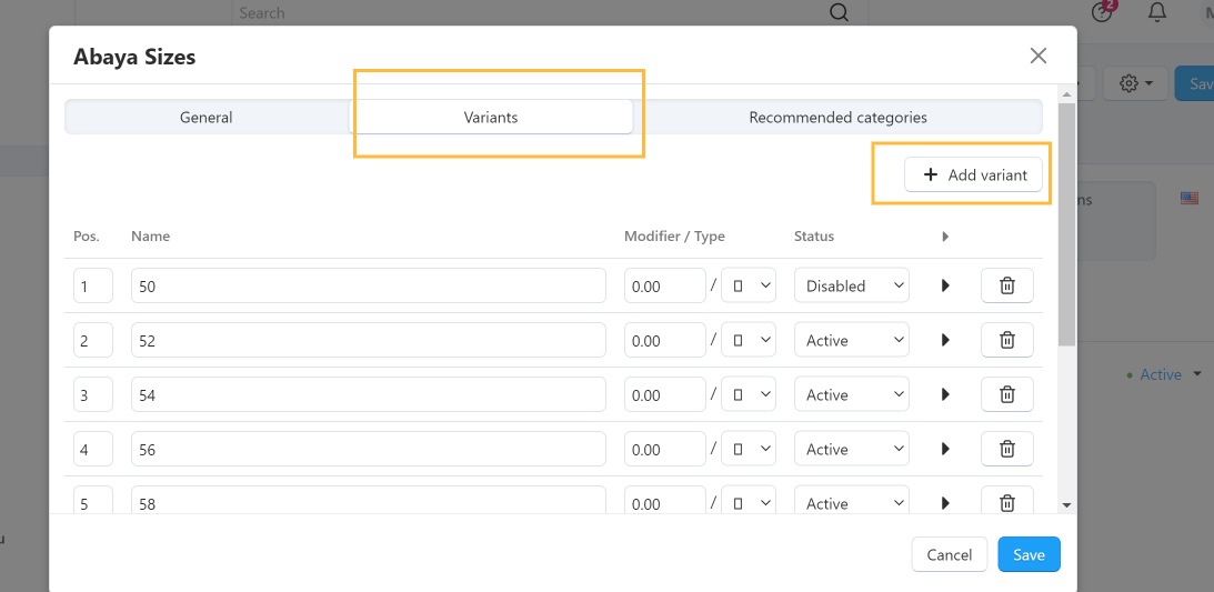Configure Options