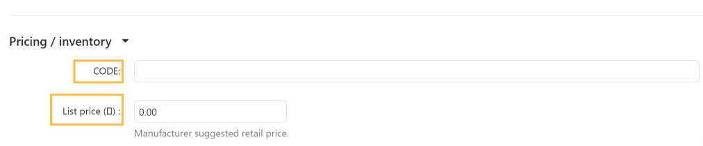 Product Price and Details