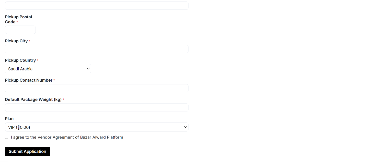 Submit Registration Button